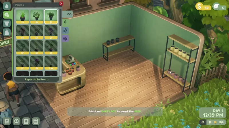Leafy Corner Steam achievements list showing First Sale and Plant Matchmaker unlocks